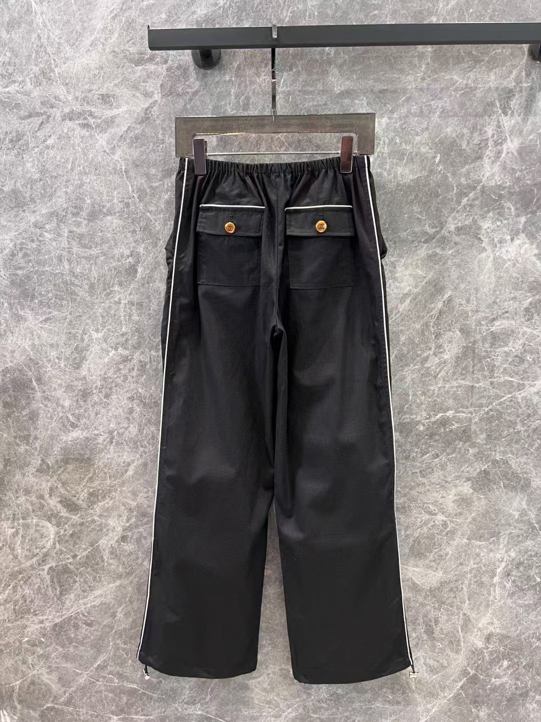 New Low Rise American Drawstring Pocket Overalls