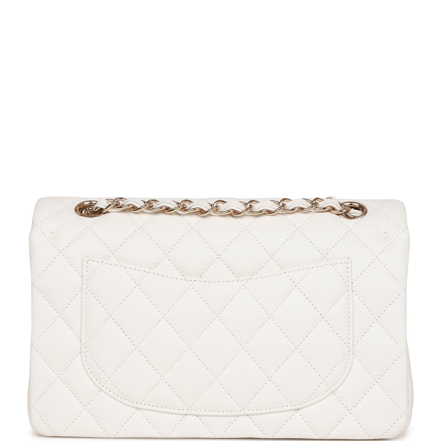 Small Double Flap White Light Hardware(25.5×16×6.5cm)