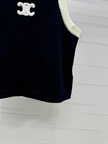 New autumn new logo knitted camisole