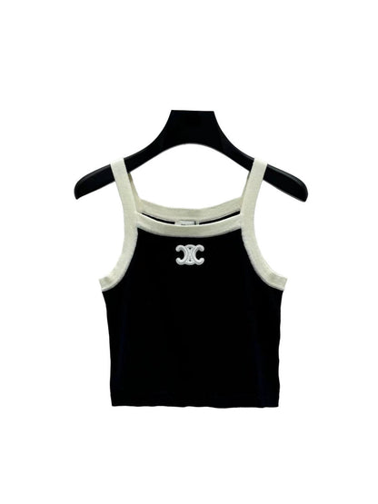 New autumn new logo knitted camisole
