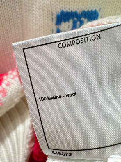 New Contrast Letter Pocket Zipper Sweater