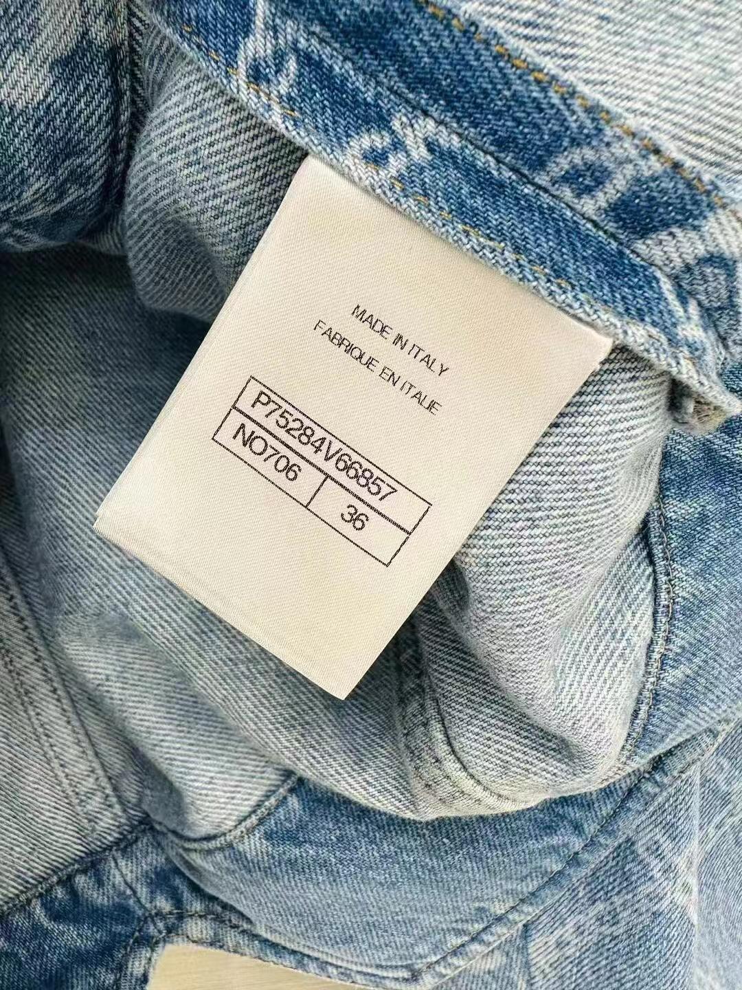 New Logo Print Denim Jacket
