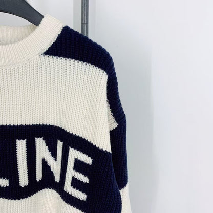 New contrast striped knitted long sleeves