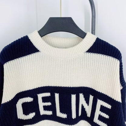 New contrast striped knitted long sleeves