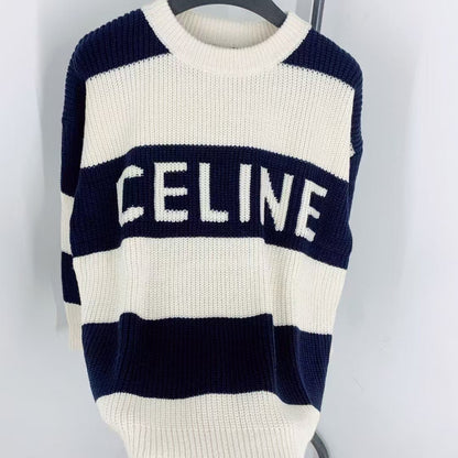 New contrast striped knitted long sleeves