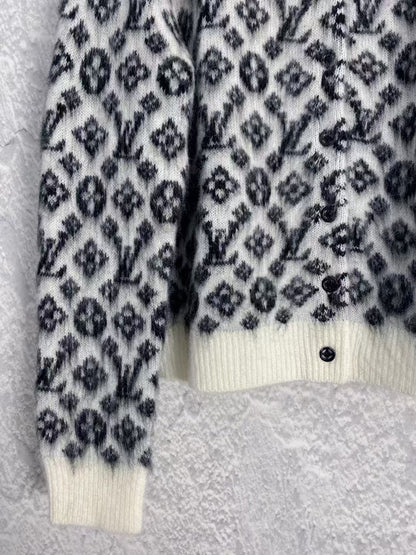New Classic Monogram Full Print Knit Cardigan