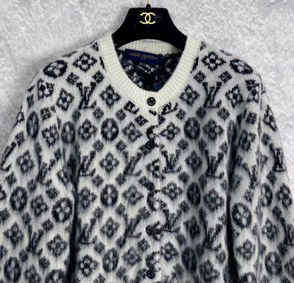 New Classic Monogram Full Print Knit Cardigan