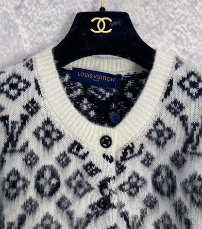 New Classic Monogram Full Print Knit Cardigan