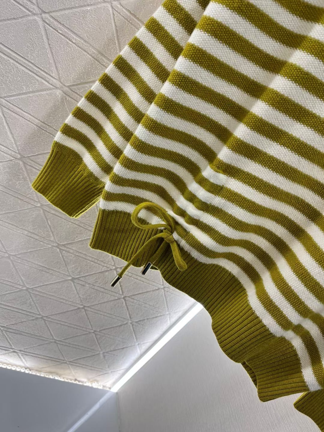 New Small Logo Striped Wool Sweater