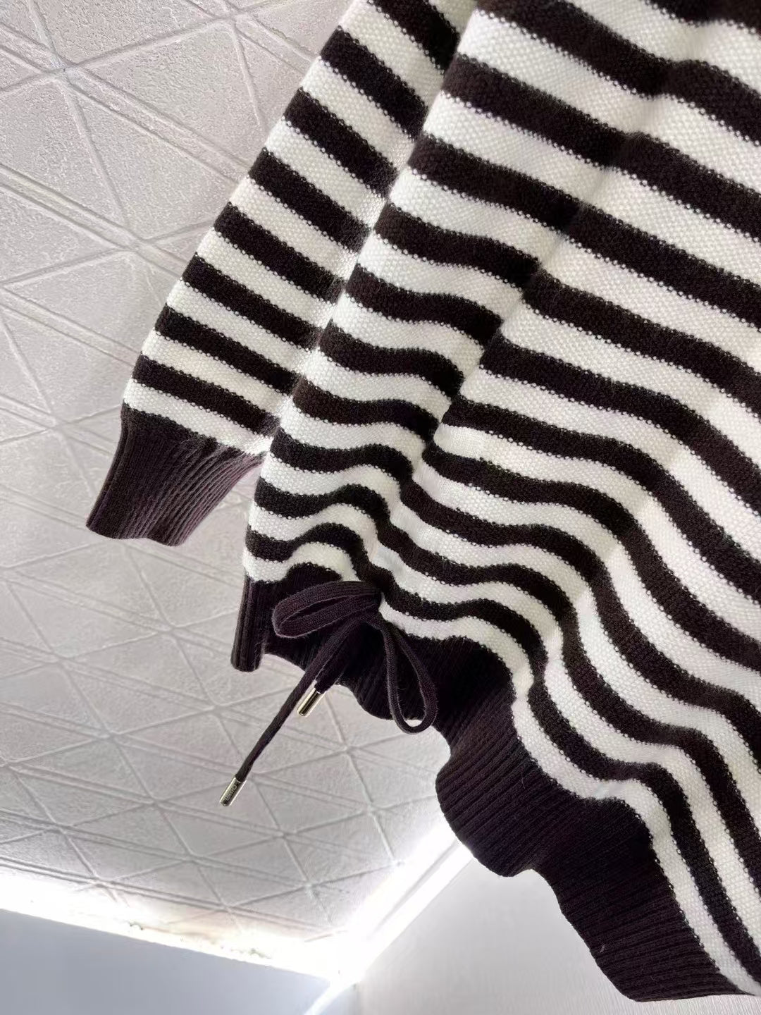 New Small Logo Striped Wool Sweater