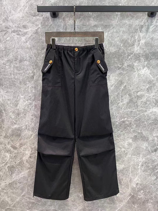 New Low Rise American Drawstring Pocket Overalls