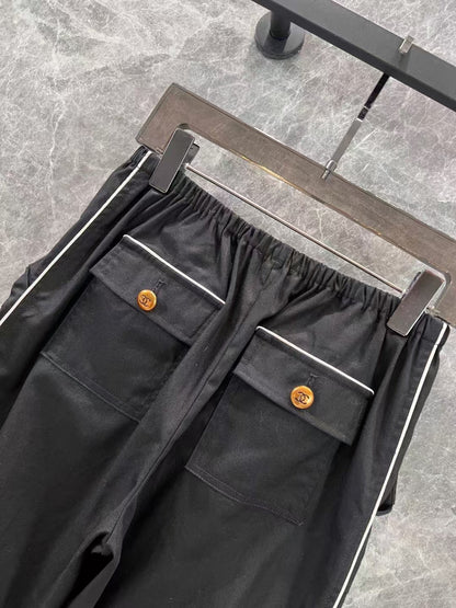 New Low Rise American Drawstring Pocket Overalls