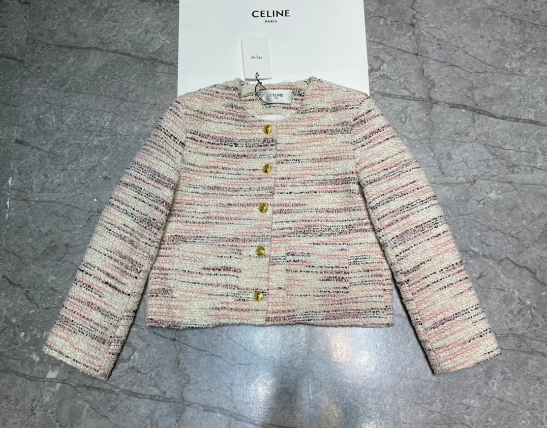 24FW NEW floral tweed jacket